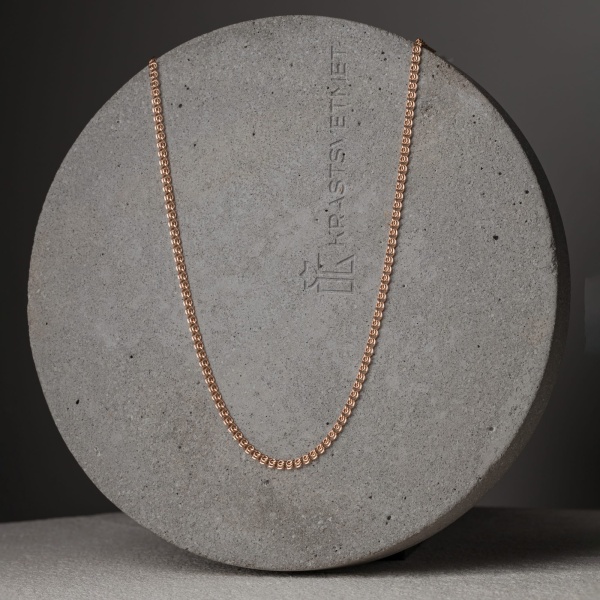 Цепь из красного золота 585, плетение «Love»